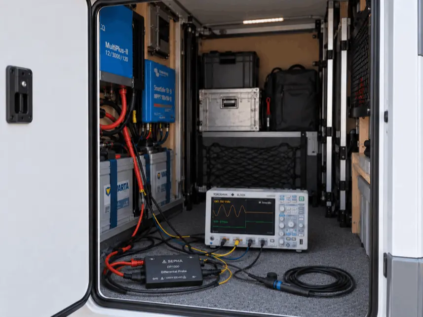 RHI-Electronic - Durchführung von Messungen und Messreihen an Wohnmobilen, Caravans, Booten, und anderen Fahrzeugen zur gezielten Fehlersuche und Fehlerdiagnose