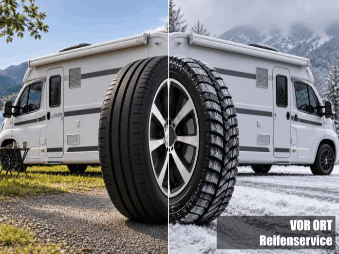 Vor Ort Reifenservice für Wohnmobil, Caravan, PKW und Anhänger im Großraum München, Rosenheim, Miesbach, Starnberg und im bayrischen Oberland. 