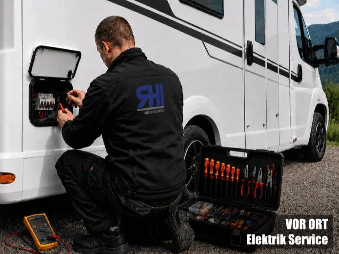 Vor Ort Elektronik- und Elektrik Service für Wohnmobil, Caravan, PKW und Anhänger im Großraum München, Rosenheim, Miesbach, Starnberg und im bayrischen Oberland. Fehlersuche und Fehlerdiagnose, Reparaturen an Kabelbäumen, elektrischen Schaltungen und Baugruppen und vieles mehr.