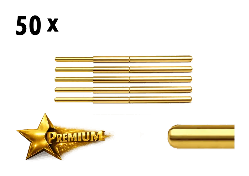 Beipack für Nadelprüfadapter SubD-50; 50x Federkontaktstifte Premium, rund;